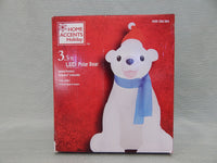 3.5 ft. Gemmy Airblown Inflatable LED "Polar Bear" - Like New!