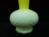 Yellow Cased Glass 7" Vase