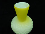 Yellow Cased Glass 7" Vase