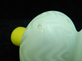 Yellow Cased Glass 7" Vase