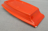 Metlox Red Rooster Covered Butter Dish