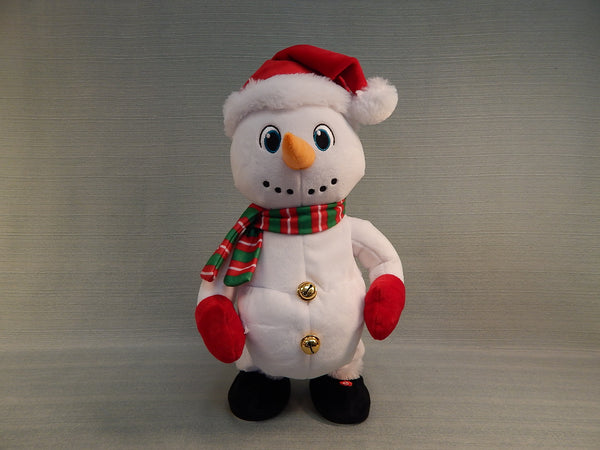 Singing Snowman Plush Christmas Doll - Like New!