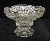 Elegant Cut Glass Compote