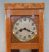 Vintage Arts & Crafts Wall Clock - Good Condition as Noted