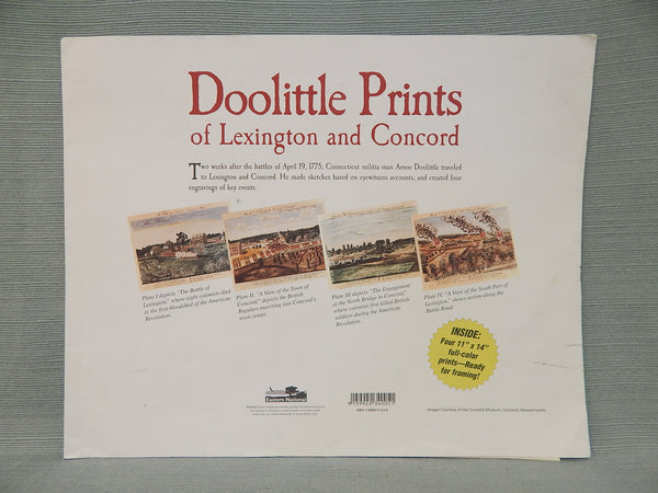 Amos Doolittle Prints of Lexington and Concord - Set of 4