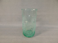 Pale Green Pinch Crackle Drinking Glasses - Set of 3