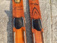 Cypress Gardens Dick Pope, Jr. Water Skis - Set of 2