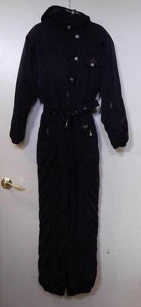 NILS Black Insulated Women's Snowsuit - Size 10