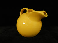 Homer Laughlin Yellow Harlequin Ball Pitcher - Very Good Condition