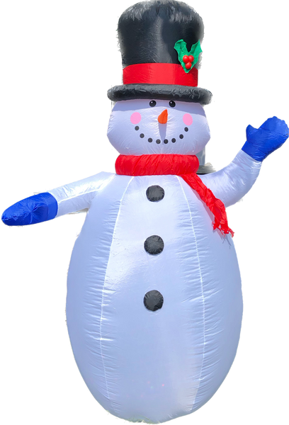 5.5 ft. LED Kaleidoscope Snowman Gemmy Inflatable - Like New!