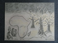 Madame Rokhaya Sarre "Prayers for Africa" United Nations Limited Edition Print, 1986