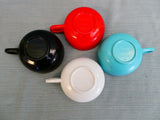 Melamine Coffee Cups and Saucers - 7 Pieces