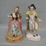 Postwar Japan Gentleman and Lady Figurines - Set of 2