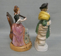 Postwar Japan Gentleman and Lady Figurines - Set of 2