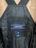 Lands End Kids Black Snow Ski Bib Suspender Overalls - Size 10