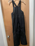 Lands End Kids Black Snow Ski Bib Suspender Overalls - Size 10