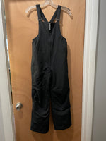 Lands End Kids Black Snow Ski Bib Suspender Overalls - Size 10